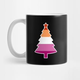 Christmas Tree LGBT Flag Lesbian PRIDE Mug